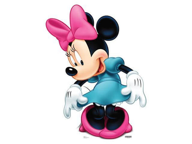 Minnie Mouse - Blue Dress Cardboard Standee - SKU:660 - UPC:082033099381 - Party Expo