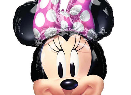 Minnie Mouse Forever - 26" Head Shaped Mylar Balloon #359 - SKU:103576 - UPC:026635409797 - Party Expo