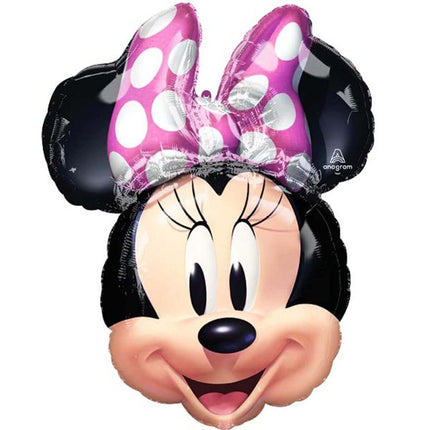 Minnie Mouse Forever - 26" Head Shaped Mylar Balloon #359 - SKU:103576 - UPC:026635409797 - Party Expo