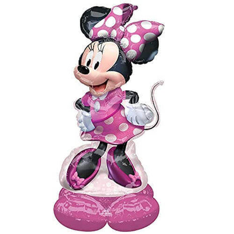 Minnie Mouse Forever - 52" Standing Airloonz Balloon (Air-Filled) - SKU:108871 - UPC:026635433723 - Party Expo