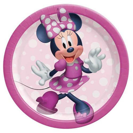 Minnie Mouse Forever - 7" Dessert Paper Plates (8ct) - SKU:542492 - UPC:192937106266 - Party Expo