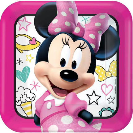 Minnie Mouse Happy Helpers - 9" Lunch Plates (8ct) - SKU:551868 - UPC:013051762599 - Party Expo