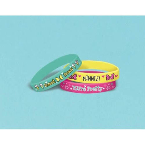 Minnie Mouse Happy Helpers - Rubber Bracelets - SKU:398997 - UPC:013051776008 - Party Expo