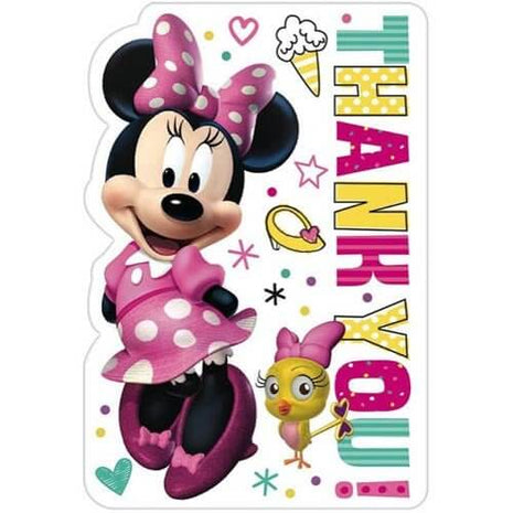 Minnie Mouse Happy Helpers - Thank You Note Set with Envelopes - SKU:481868 - UPC:013051762636 - Party Expo