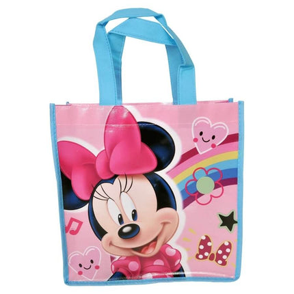 Minnie Mouse - Small Pink Tote Bag with Shiny Printing - SKU:MINTE - UPC:678634302236 - Party Expo