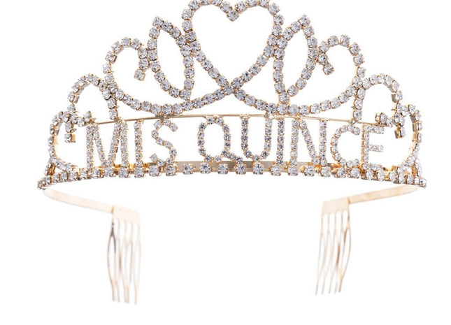 Mis Quince Tiara - SKU:60765-S - UPC:60765CR-S - Party Expo