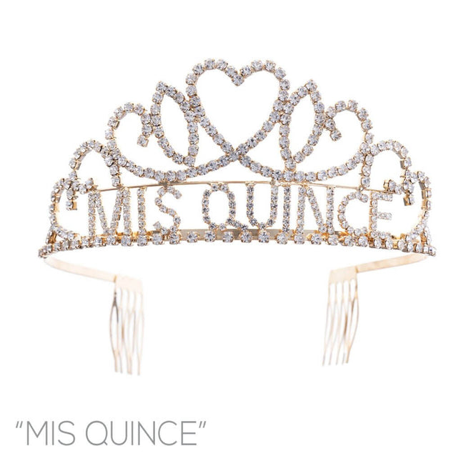 Mis Quince Tiara - SKU:60765-S - UPC:60765CR-S - Party Expo