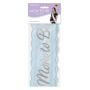 Mom To Be Lace Sash (Blue) - SKU:60990-B - UPC:034689104865 - Party Expo