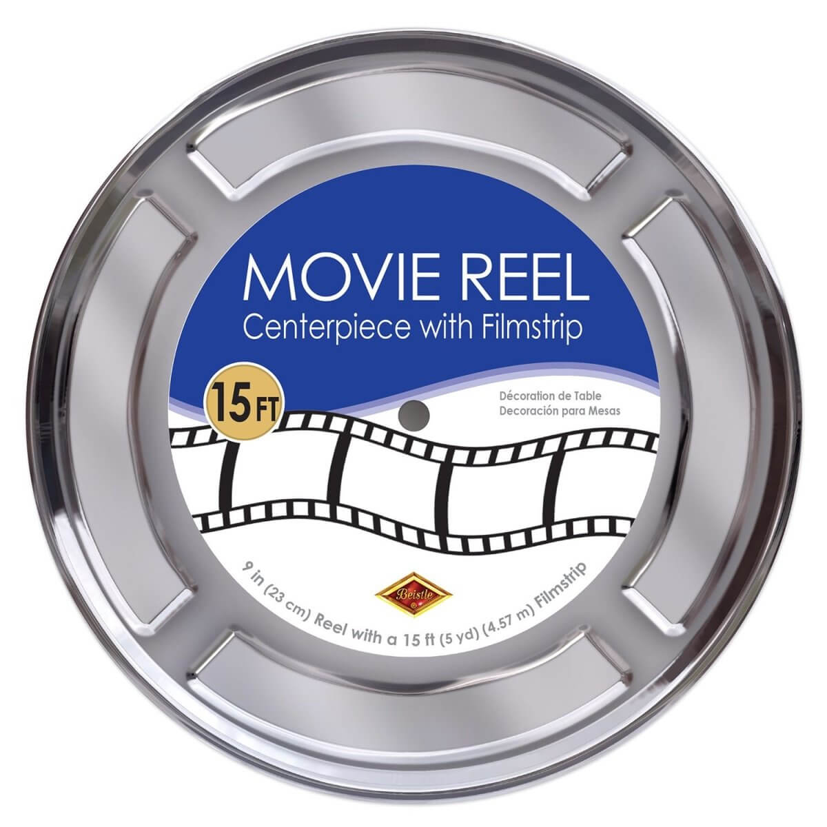 Beistle Movie Reel with Filmstrip Centerpiece