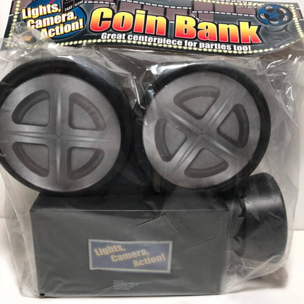 Movie Star "Lights, Camera, Action" Coin Bank - SKU:62791 - UPC:721773627910 - Party Expo