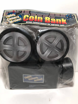 Movie Star "Lights, Camera, Action" Coin Bank - SKU:62791 - UPC:721773627910 - Party Expo