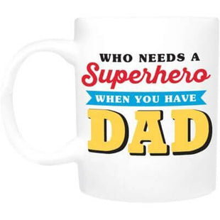 Dad Superhero Coffee Mug - SKU:350273 - UPC:013051779429 - Party Expo