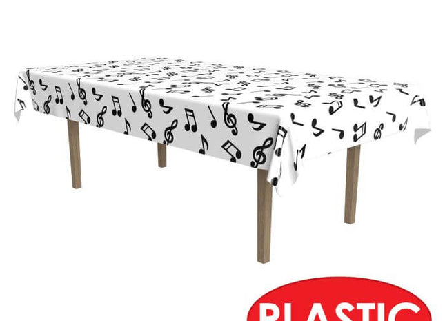 Musical Notes Tablecover - SKU:57927 - UPC:034689579274 - Party Expo