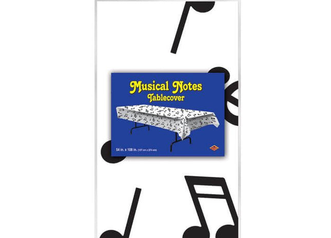 Musical Notes Tablecover - SKU:57927 - UPC:034689579274 - Party Expo