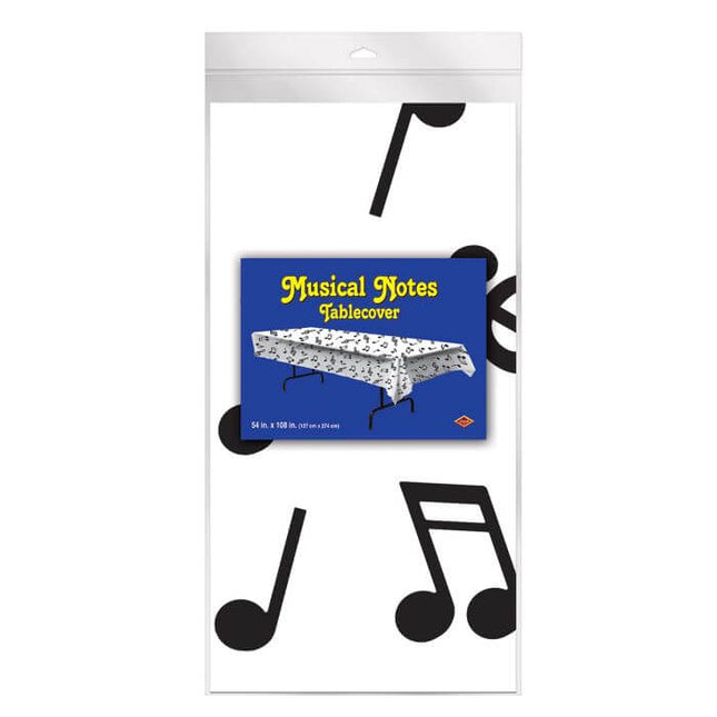 Musical Notes Tablecover - SKU:57927 - UPC:034689579274 - Party Expo