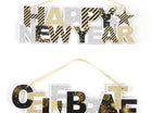 New Years Hanging Plaque - SKU:NY410 - UPC:677916853367 - Party Expo