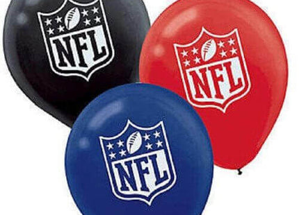 "NFL Drive Collection" Printed Latex Balloons (6ct) - SKU:111214 - UPC:013051413859 - Party Expo