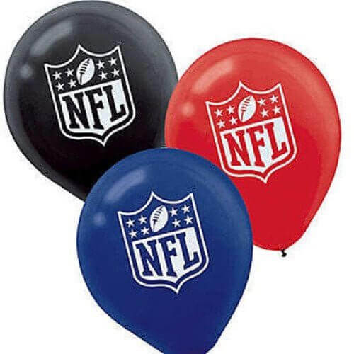 "NFL Drive Collection" Printed Latex Balloons (6ct) - Party Expo