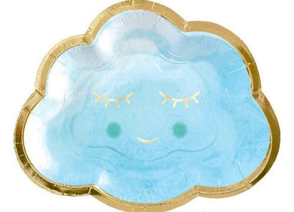 'Oh Baby' Boy Cloud Shaped Plates - SKU: - UPC:192937025734 - Party Expo