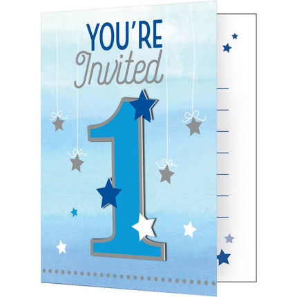 One Little Star Boy - Invitations - SKU:322248 - UPC:039938389734 - Party Expo