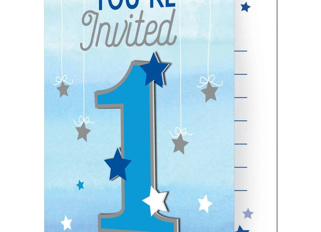 One Little Star Boy - Invitations - SKU:322248 - UPC:039938389734 - Party Expo