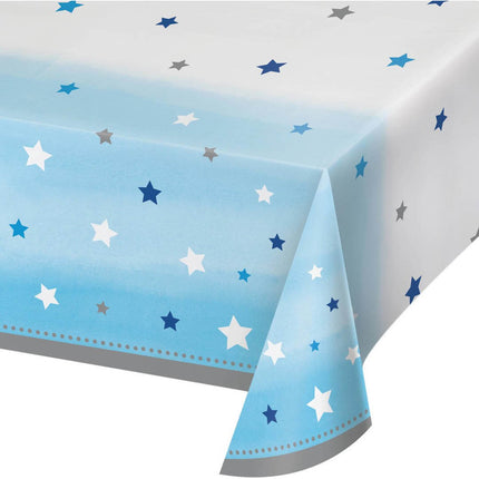 One Little Star Boy - Plastic Tablecover - SKU:322235 - UPC:039938389604 - Party Expo