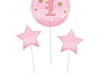 One Little Star Girl - Centerpiece Sticks (3ct) - SKU:322261 - UPC:039938389864 - Party Expo