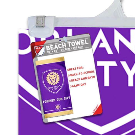 Orlando City - Fiber Beach Towel - SKU:A2203516 - UPC:099606220356 - Party Expo