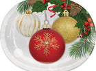 Christmas Ornament Elegance - Oval Platter - SKU:333360 - UPC:039938523794 - Party Expo