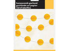 Paper Honeycomb Ball Sunflower Yellow Garland-7Ft - SKU:63379 - UPC:011179633791 - Party Expo