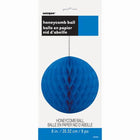 Paper Honeycomb Party Royal Blue Ball 8