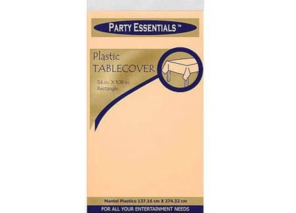 Party Essentials Heavy Duty Plastic Tablecover - Neon Green (54x108) - SKU:54108NGR - UPC:098382009766 - Party Expo