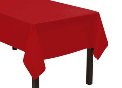 Party Essentials Heavy Duty Plastic Tablecover - Red (54x108) - SKU:54108RD - UPC:098382009018 - Party Expo