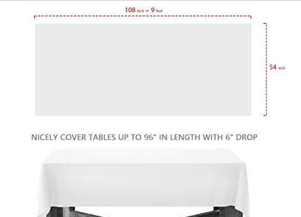Party Essentials Heavy Duty Plastic Tablecover - Silver (54x108) - SKU:54108SI - UPC:098382009513 - Party Expo