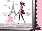 Party In Paris Lunch Napkins - SKU:665584 - UPC:039938194796 - Party Expo
