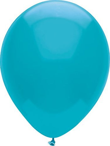 PartyMate - 12" Island Blue Latex Balloons (100ct) - SKU:72368 - UPC:071444723688 - Party Expo