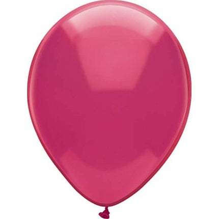 PartyMate - 12" Magic Magenta Latex Balloons (15ct) - SKU:72327 - UPC:071444723275 - Party Expo