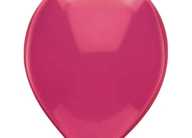 PartyMate - 12" Magic Magenta Latex Balloons (15ct) - SKU:72327 - UPC:071444723275 - Party Expo