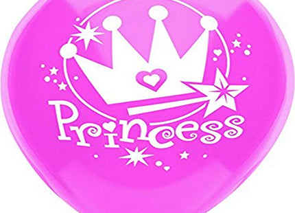 PartyMate - 12" Princess Passion Pink Latex Balloons (8ct) - SKU:62359 - UPC:071444623599 - Party Expo