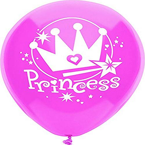 PartyMate - 12" Princess Passion Pink Latex Balloons (8ct) - SKU:62359 - UPC:071444623599 - Party Expo
