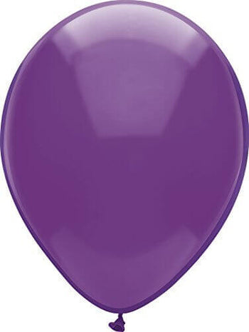 PartyMate - 12" Regal Purple Latex Balloons (100ct) - SKU:72351 - UPC:071444723510 - Party Expo