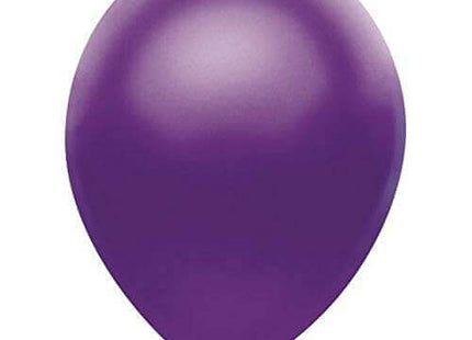 PartyMate - 12" Satin Purple Latex Balloons (100ct) - SKU:58598 - UPC:071444585989 - Party Expo