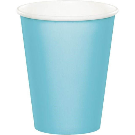 Pastel Blue 9oz Cups - SKU:56157B - UPC:039938197773 - Party Expo