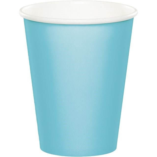 Pastel Blue 9oz Cups - SKU:56157B - UPC:039938197773 - Party Expo