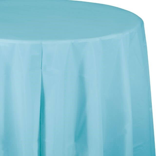 Pastel Blue Octy Round Table Cover - SKU:703882 - UPC:073525813073 - Party Expo