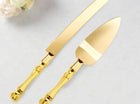 Pastry Knife and Shovel - Gold - SKU:100045 - UPC:013051738617 - Party Expo