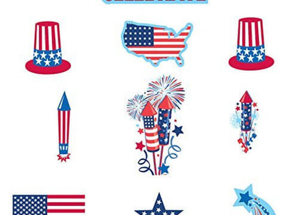 Patriotic Cutout Assortment Kit - SKU:198654 - UPC:048419749707 - Party Expo