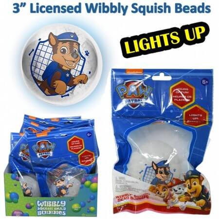 Paw Patrol - 3" Wibbly Squash Beads with LED - SKU:532951UPD - UPC:033149123729 - Party Expo