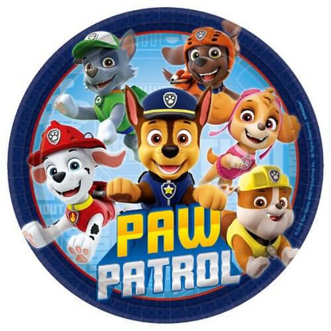 Paw Patrol Adventures - 7" Dessert Plates - SKU:542441 - UPC:192937099872 - Party Expo