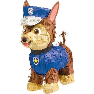 Paw Patrol Adventures - Chase Mini Pinata Decoration - SKU:243580 - UPC:192937108857 - Party Expo